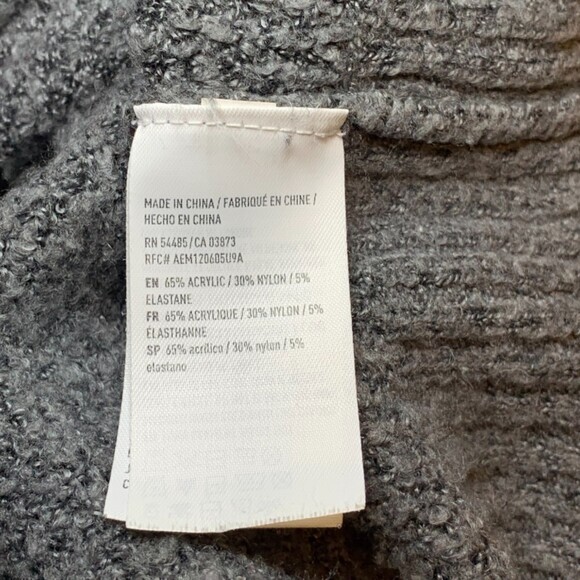 American Eagle Turtleneck Knit Sweater Grey Size Large - Picture 4 of 4